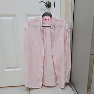 Izod Men's Light Pink Button Down Shirt